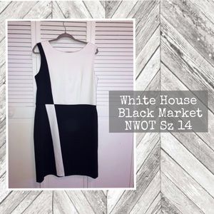 White House Black Market colorblock dress